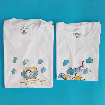 Маица "Вечно ненаспан, но среќен"