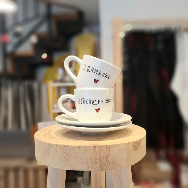 Сет за еспресо "Дама и господин ипол"