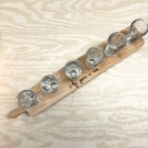 Сет од дрвена даска и 6 чаши за ракија!