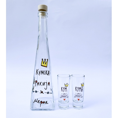 Сет за ракија "Кумска ракија за мерак" 