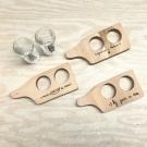 Мини сет за ракија, дрвена даска + 2 чаши