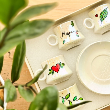 Бисерен сет за еспресо "Мераци" 