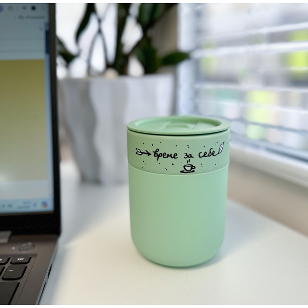 Керамичка термос чашка со дизајн по избор