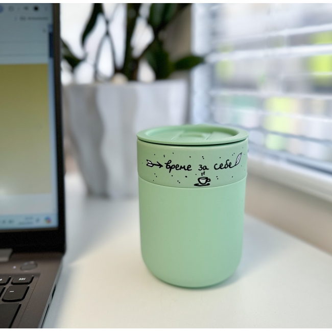 Керамичка термос чашка со дизајн по избор