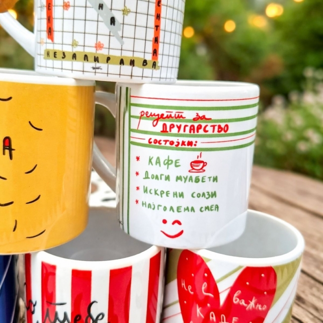 Керамичка шолја за еспресо со дизајн по избор