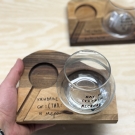 Сет даска за виски и чаша