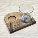 Сет даска за виски и чаша