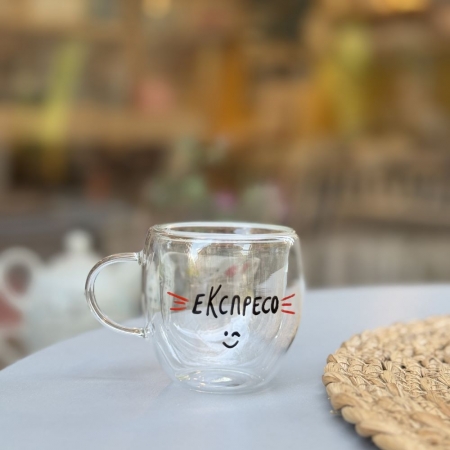 Шолја за еспресо со дупло дно "еКспресо" 