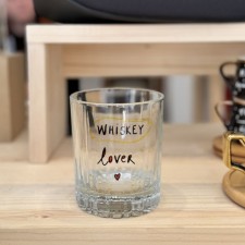 Стаклена чаша со дизајн "Whiskey lover"